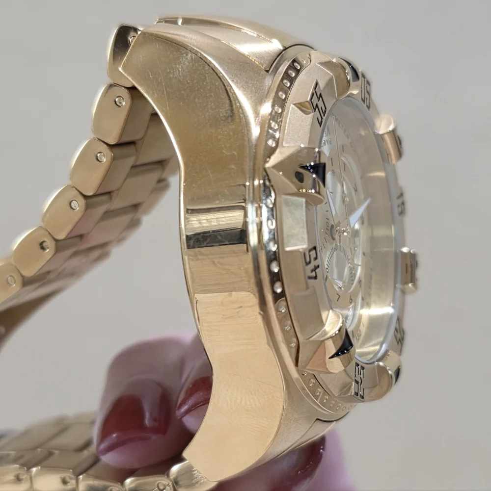 Invicta Reserve Excursion Chronograph Gold Men's Watch #6471 Luxury MSRP $1595